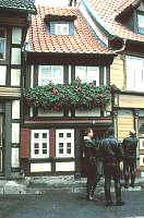 Kleines Haus in Quedlinburg (Harztour 1994)