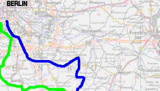 Landkarte Spreewald (1); Map Spreewald (1)